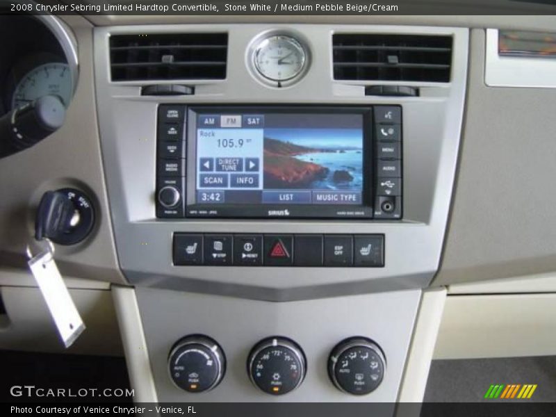 Stone White / Medium Pebble Beige/Cream 2008 Chrysler Sebring Limited Hardtop Convertible