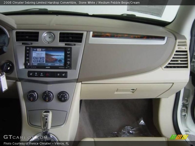 Stone White / Medium Pebble Beige/Cream 2008 Chrysler Sebring Limited Hardtop Convertible