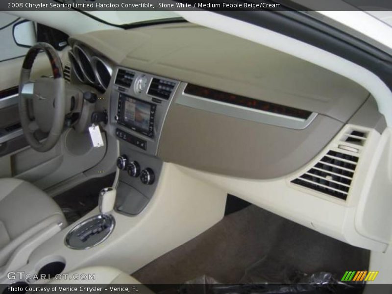 Stone White / Medium Pebble Beige/Cream 2008 Chrysler Sebring Limited Hardtop Convertible