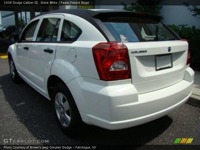 Stone White / Pastel Pebble Beige 2008 Dodge Caliber SE