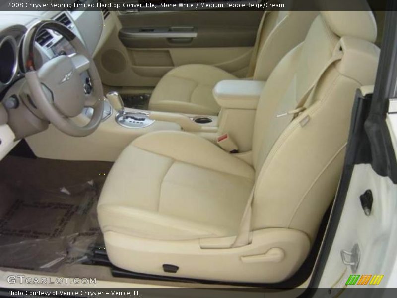 Stone White / Medium Pebble Beige/Cream 2008 Chrysler Sebring Limited Hardtop Convertible