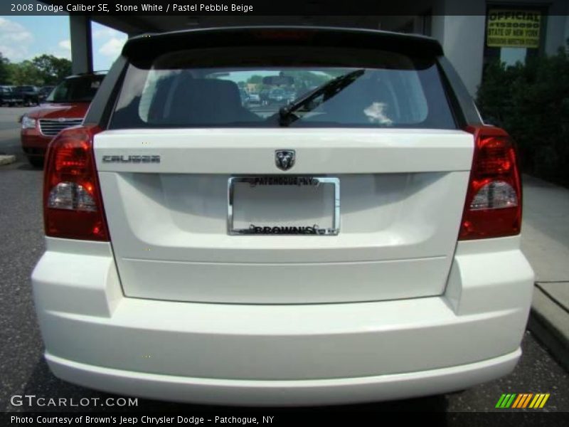 Stone White / Pastel Pebble Beige 2008 Dodge Caliber SE