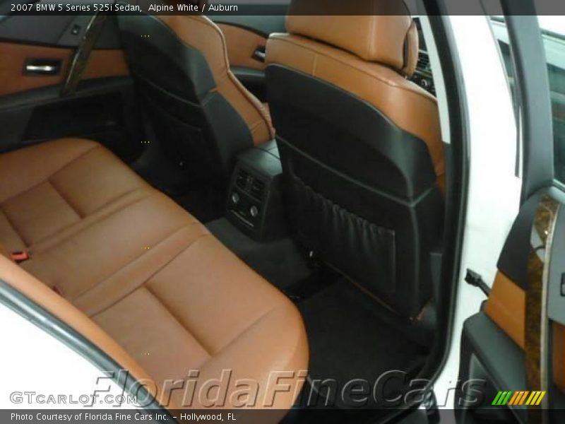 Alpine White / Auburn 2007 BMW 5 Series 525i Sedan