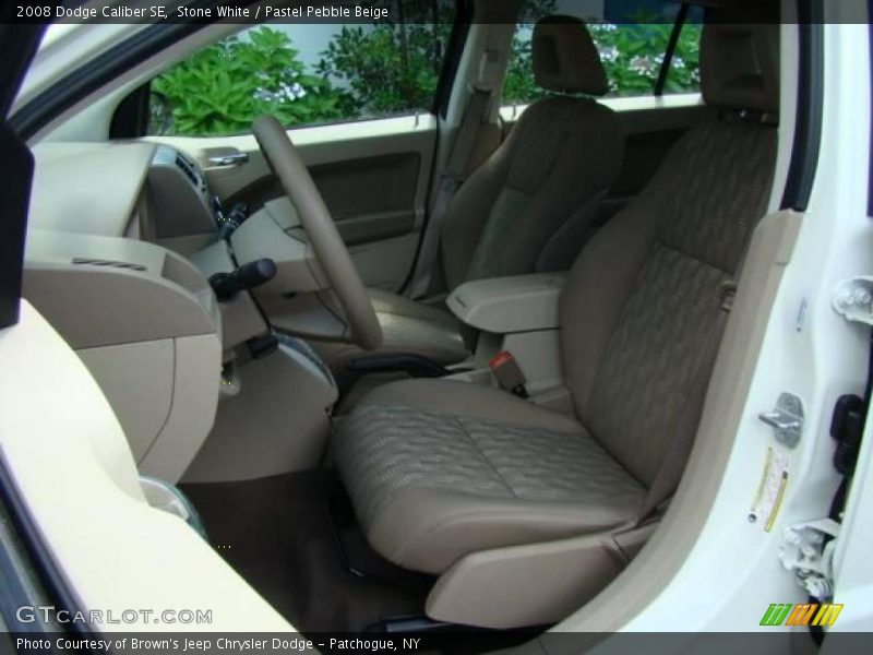 Stone White / Pastel Pebble Beige 2008 Dodge Caliber SE