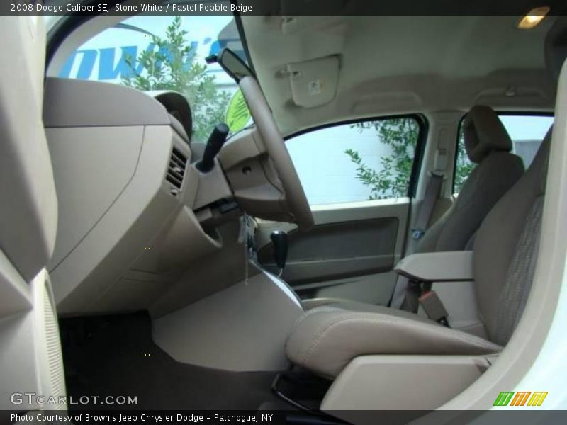 Stone White / Pastel Pebble Beige 2008 Dodge Caliber SE