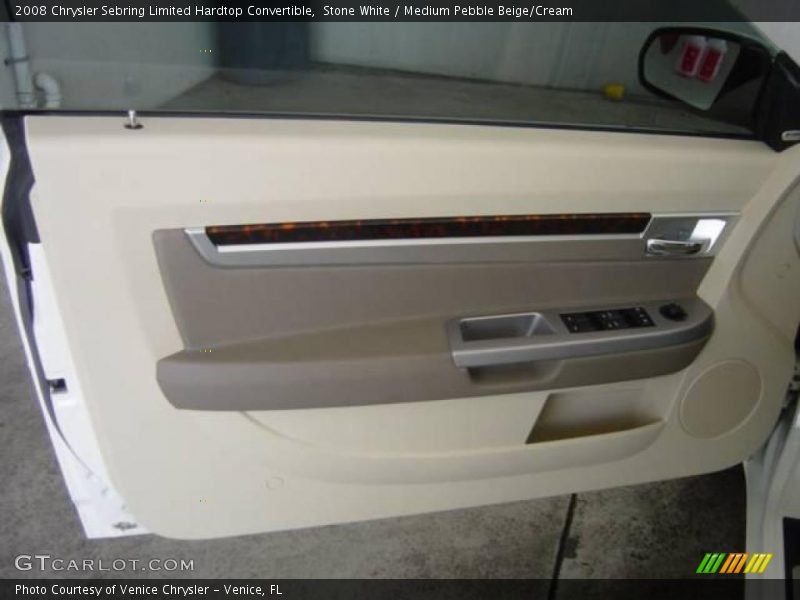 Stone White / Medium Pebble Beige/Cream 2008 Chrysler Sebring Limited Hardtop Convertible