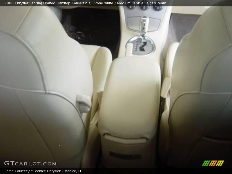 Stone White / Medium Pebble Beige/Cream 2008 Chrysler Sebring Limited Hardtop Convertible