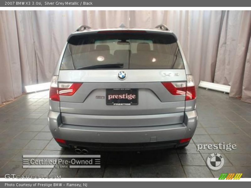 Silver Grey Metallic / Black 2007 BMW X3 3.0si