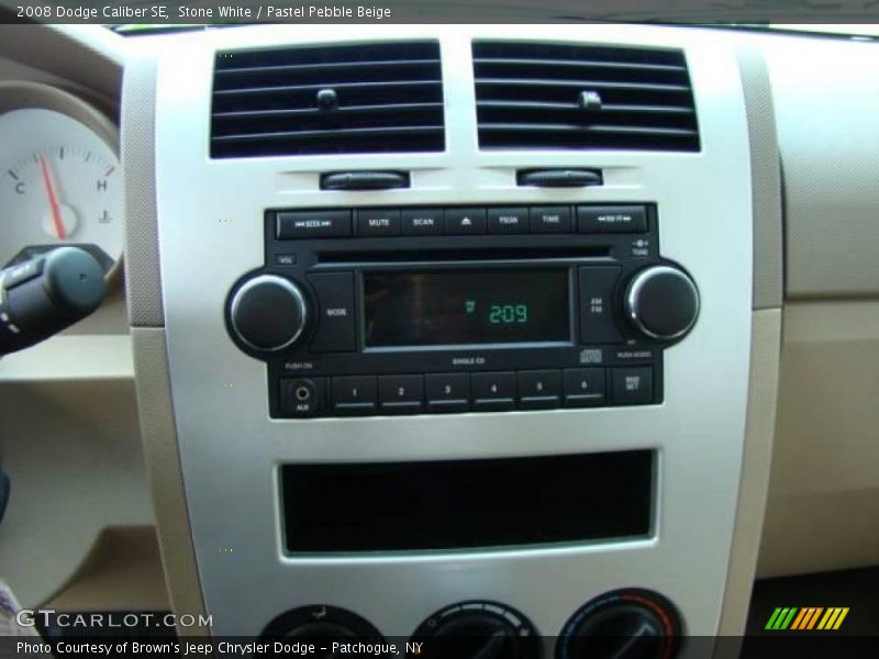 Stone White / Pastel Pebble Beige 2008 Dodge Caliber SE