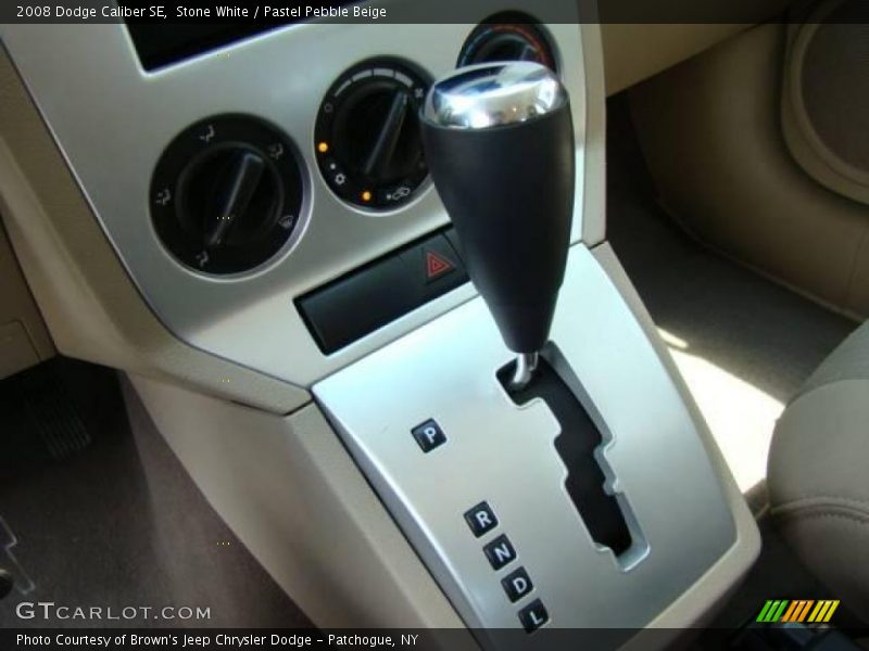 Stone White / Pastel Pebble Beige 2008 Dodge Caliber SE