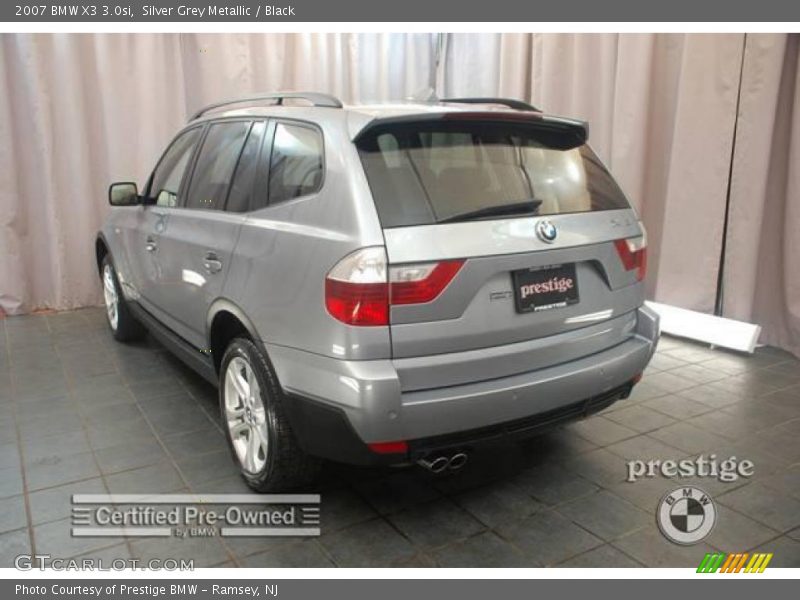 Silver Grey Metallic / Black 2007 BMW X3 3.0si