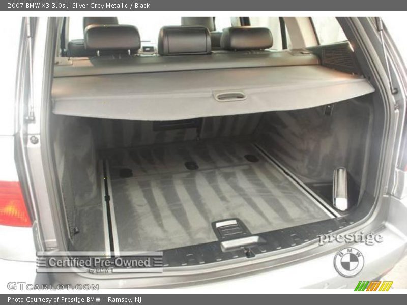 Silver Grey Metallic / Black 2007 BMW X3 3.0si