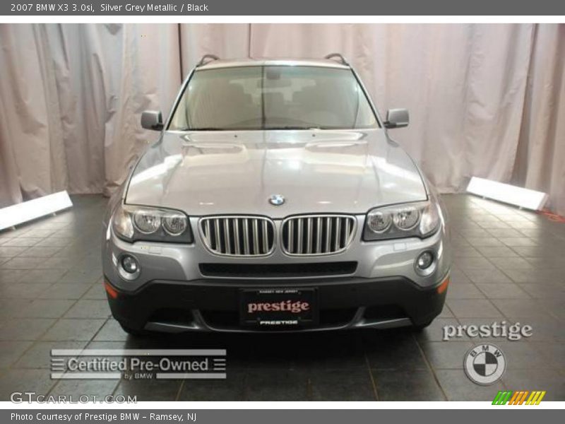Silver Grey Metallic / Black 2007 BMW X3 3.0si