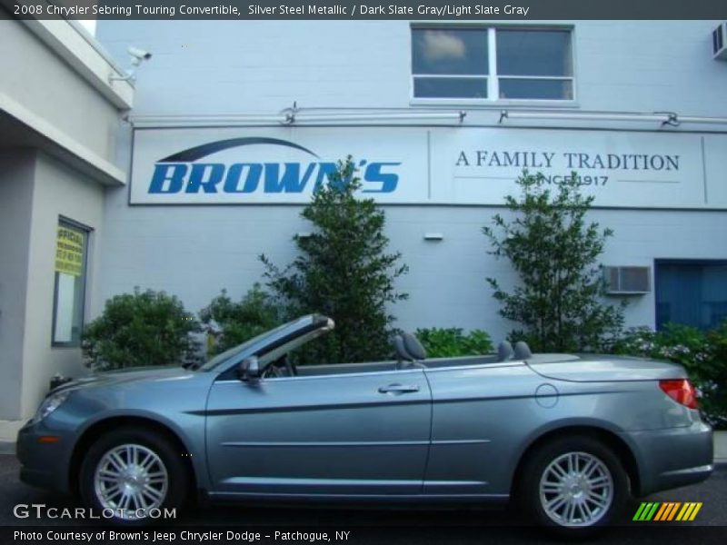 Silver Steel Metallic / Dark Slate Gray/Light Slate Gray 2008 Chrysler Sebring Touring Convertible