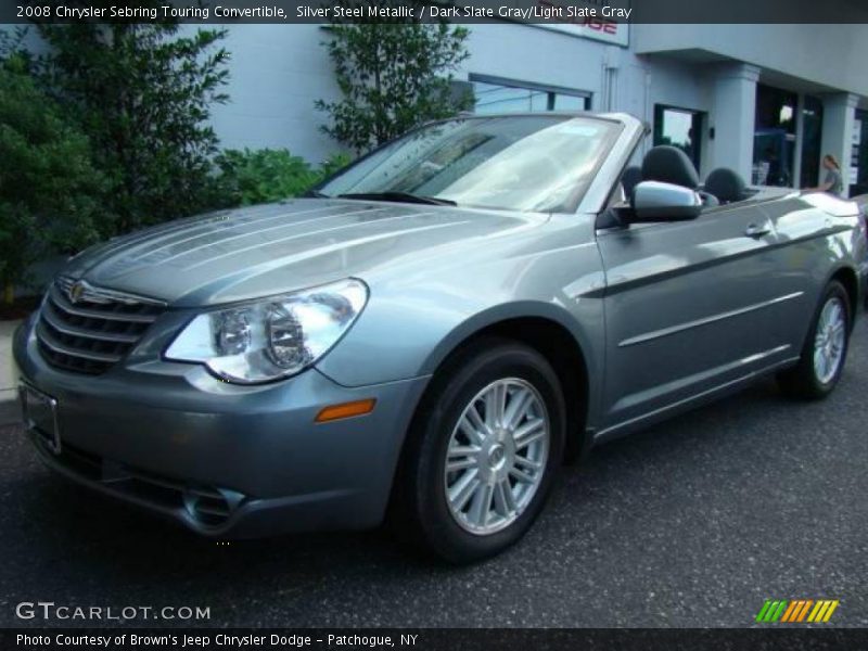 Silver Steel Metallic / Dark Slate Gray/Light Slate Gray 2008 Chrysler Sebring Touring Convertible