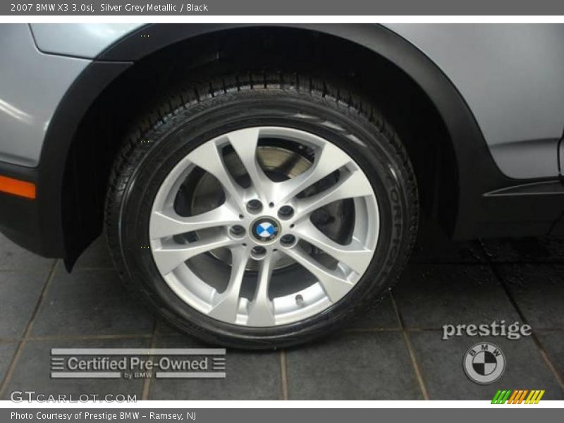 Silver Grey Metallic / Black 2007 BMW X3 3.0si