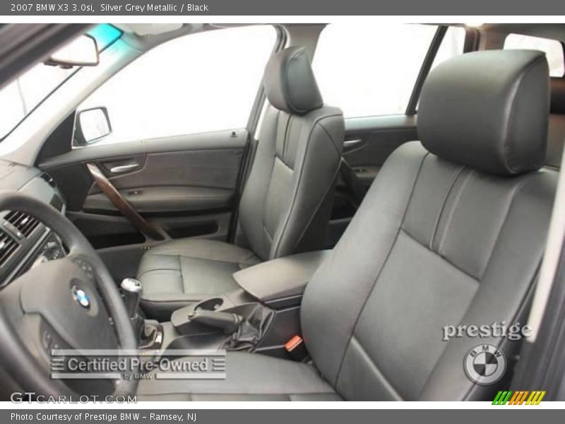 Silver Grey Metallic / Black 2007 BMW X3 3.0si