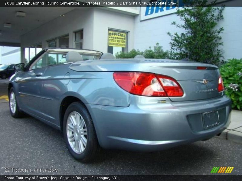 Silver Steel Metallic / Dark Slate Gray/Light Slate Gray 2008 Chrysler Sebring Touring Convertible