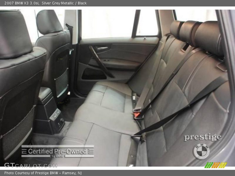 Silver Grey Metallic / Black 2007 BMW X3 3.0si
