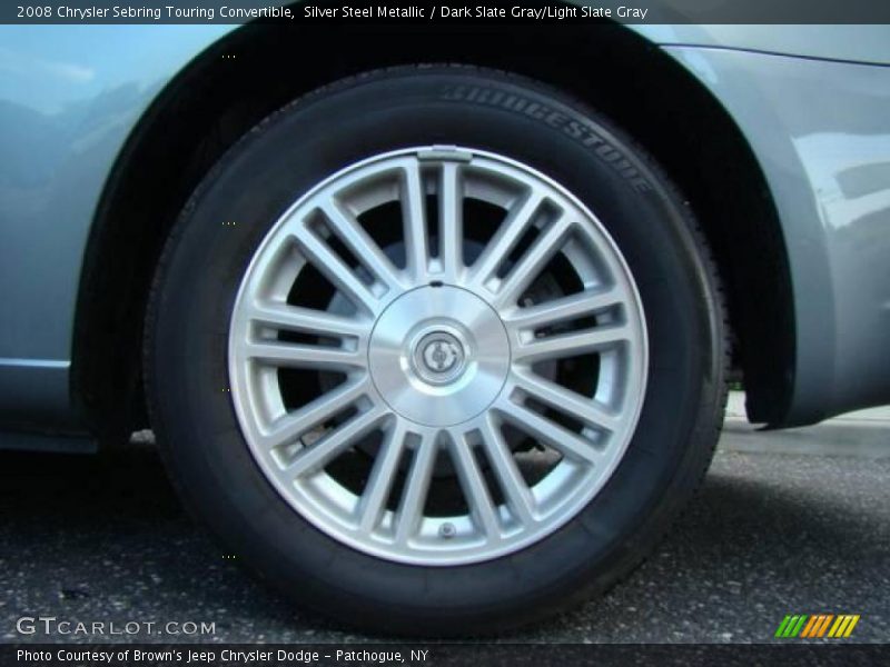 Silver Steel Metallic / Dark Slate Gray/Light Slate Gray 2008 Chrysler Sebring Touring Convertible