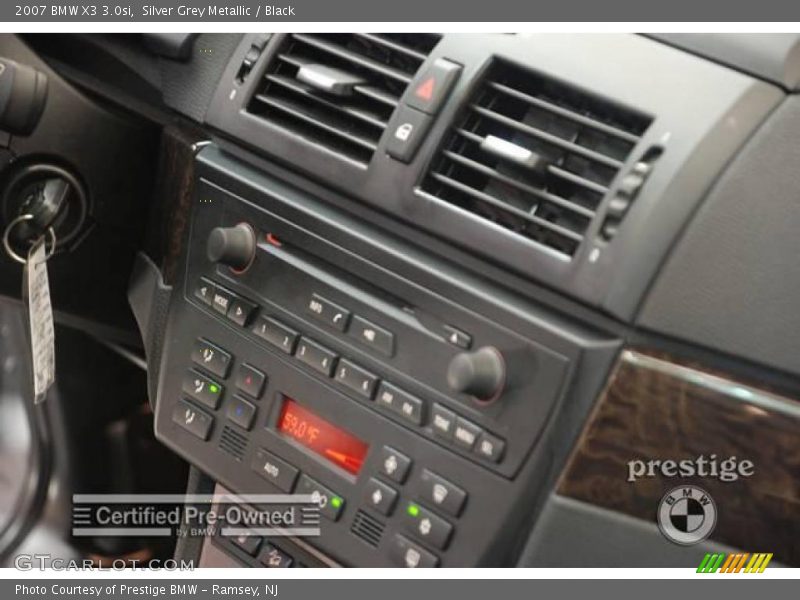 Silver Grey Metallic / Black 2007 BMW X3 3.0si