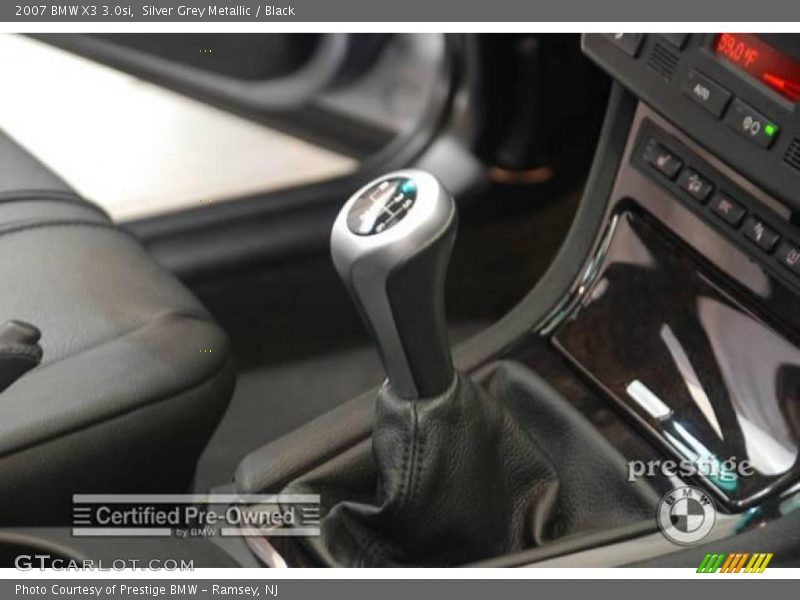 Silver Grey Metallic / Black 2007 BMW X3 3.0si