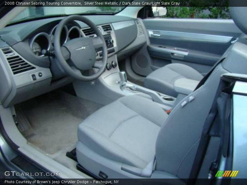 Silver Steel Metallic / Dark Slate Gray/Light Slate Gray 2008 Chrysler Sebring Touring Convertible