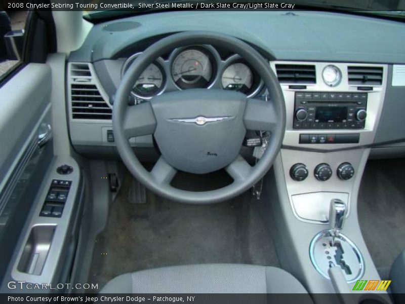 Silver Steel Metallic / Dark Slate Gray/Light Slate Gray 2008 Chrysler Sebring Touring Convertible