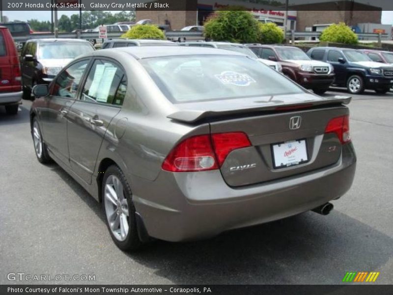 Galaxy Gray Metallic / Black 2007 Honda Civic Si Sedan