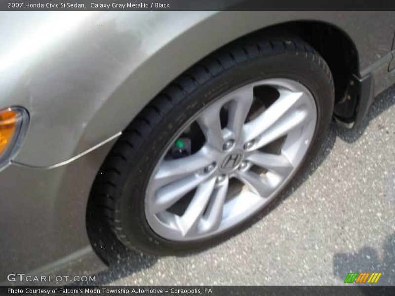 Galaxy Gray Metallic / Black 2007 Honda Civic Si Sedan