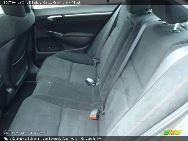Galaxy Gray Metallic / Black 2007 Honda Civic Si Sedan
