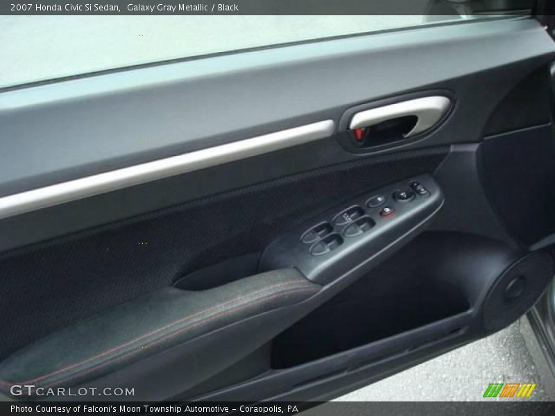 Galaxy Gray Metallic / Black 2007 Honda Civic Si Sedan