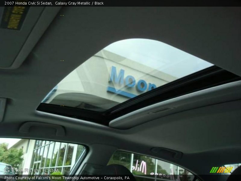 Galaxy Gray Metallic / Black 2007 Honda Civic Si Sedan