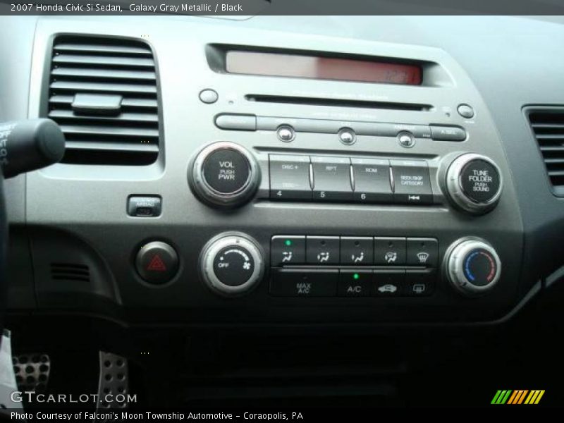 Galaxy Gray Metallic / Black 2007 Honda Civic Si Sedan