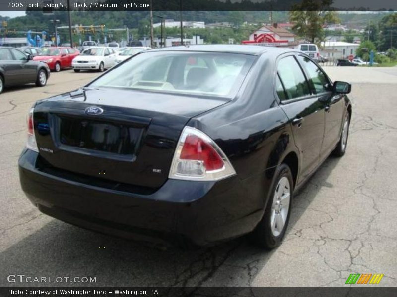 Black / Medium Light Stone 2006 Ford Fusion SE