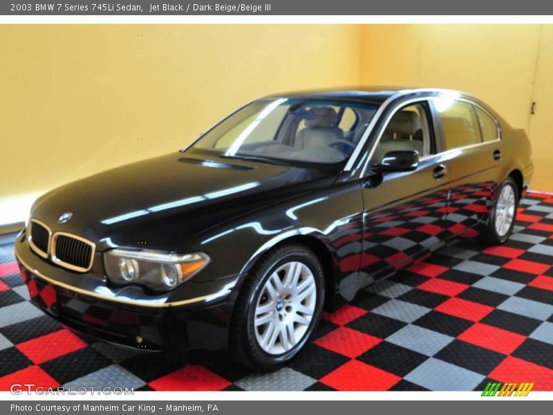 Jet Black / Dark Beige/Beige III 2003 BMW 7 Series 745Li Sedan