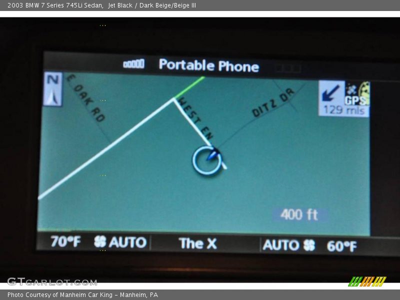 Jet Black / Dark Beige/Beige III 2003 BMW 7 Series 745Li Sedan