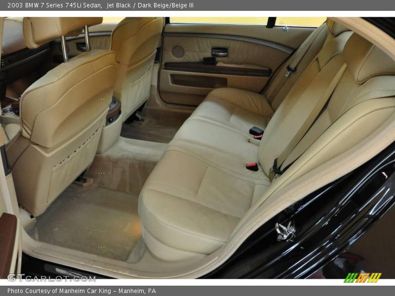 Jet Black / Dark Beige/Beige III 2003 BMW 7 Series 745Li Sedan