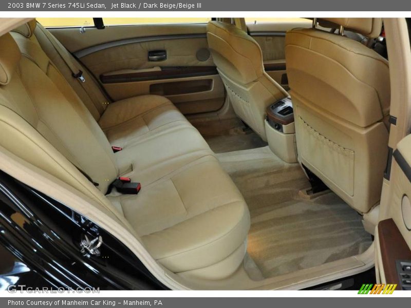Jet Black / Dark Beige/Beige III 2003 BMW 7 Series 745Li Sedan