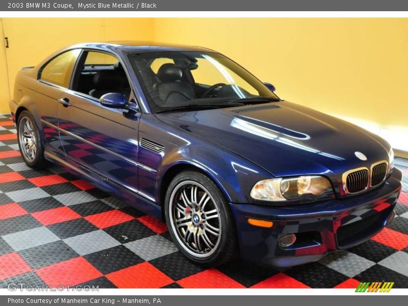 Mystic Blue Metallic / Black 2003 BMW M3 Coupe