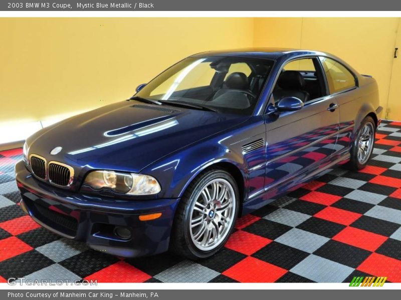 Mystic Blue Metallic / Black 2003 BMW M3 Coupe