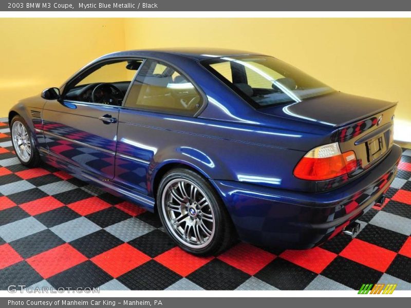 Mystic Blue Metallic / Black 2003 BMW M3 Coupe