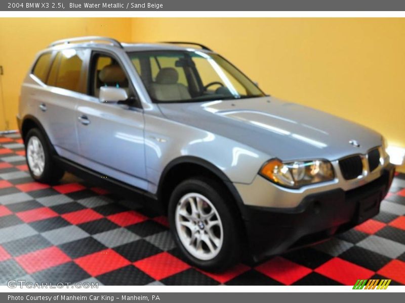 Blue Water Metallic / Sand Beige 2004 BMW X3 2.5i