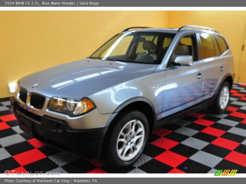 Blue Water Metallic / Sand Beige 2004 BMW X3 2.5i