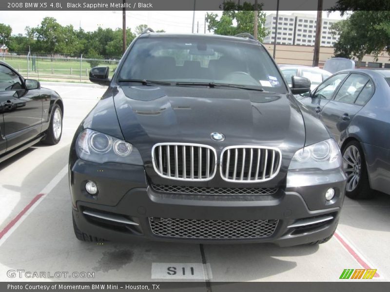 Black Sapphire Metallic / Black 2008 BMW X5 4.8i