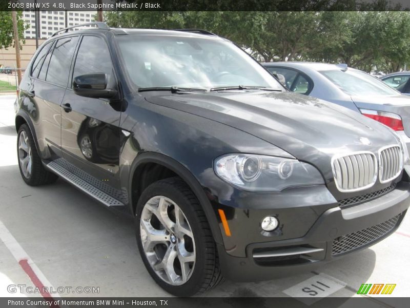 Black Sapphire Metallic / Black 2008 BMW X5 4.8i
