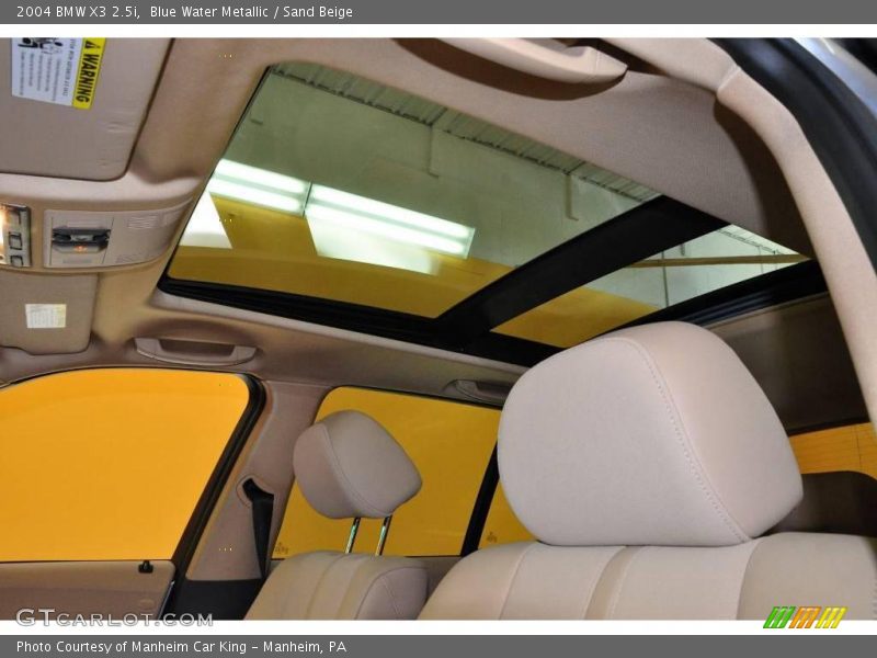 Blue Water Metallic / Sand Beige 2004 BMW X3 2.5i