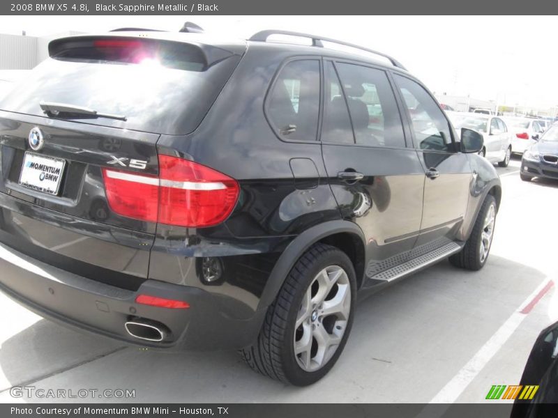 Black Sapphire Metallic / Black 2008 BMW X5 4.8i