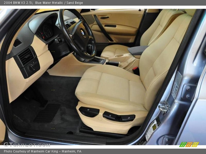 Blue Water Metallic / Sand Beige 2004 BMW X3 2.5i