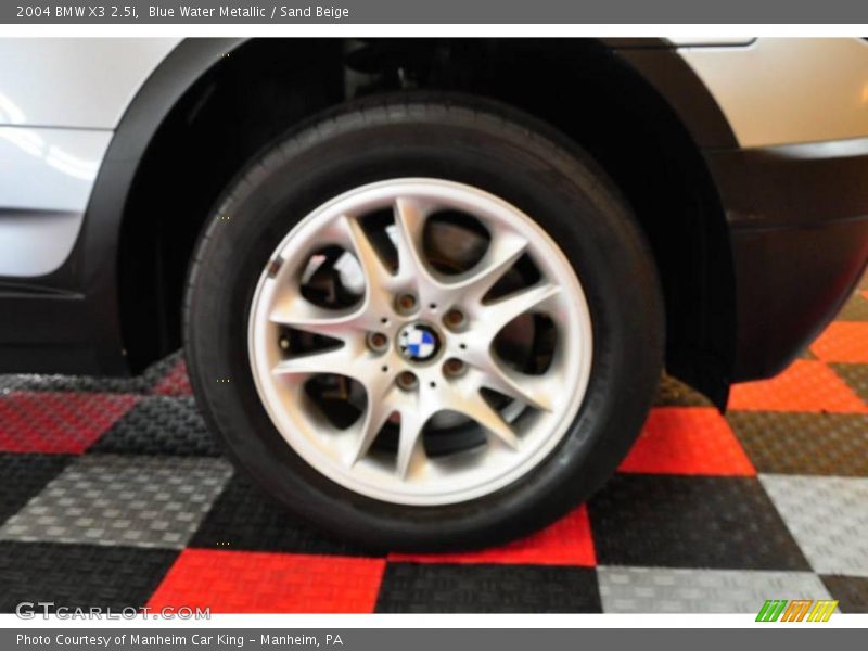 Blue Water Metallic / Sand Beige 2004 BMW X3 2.5i